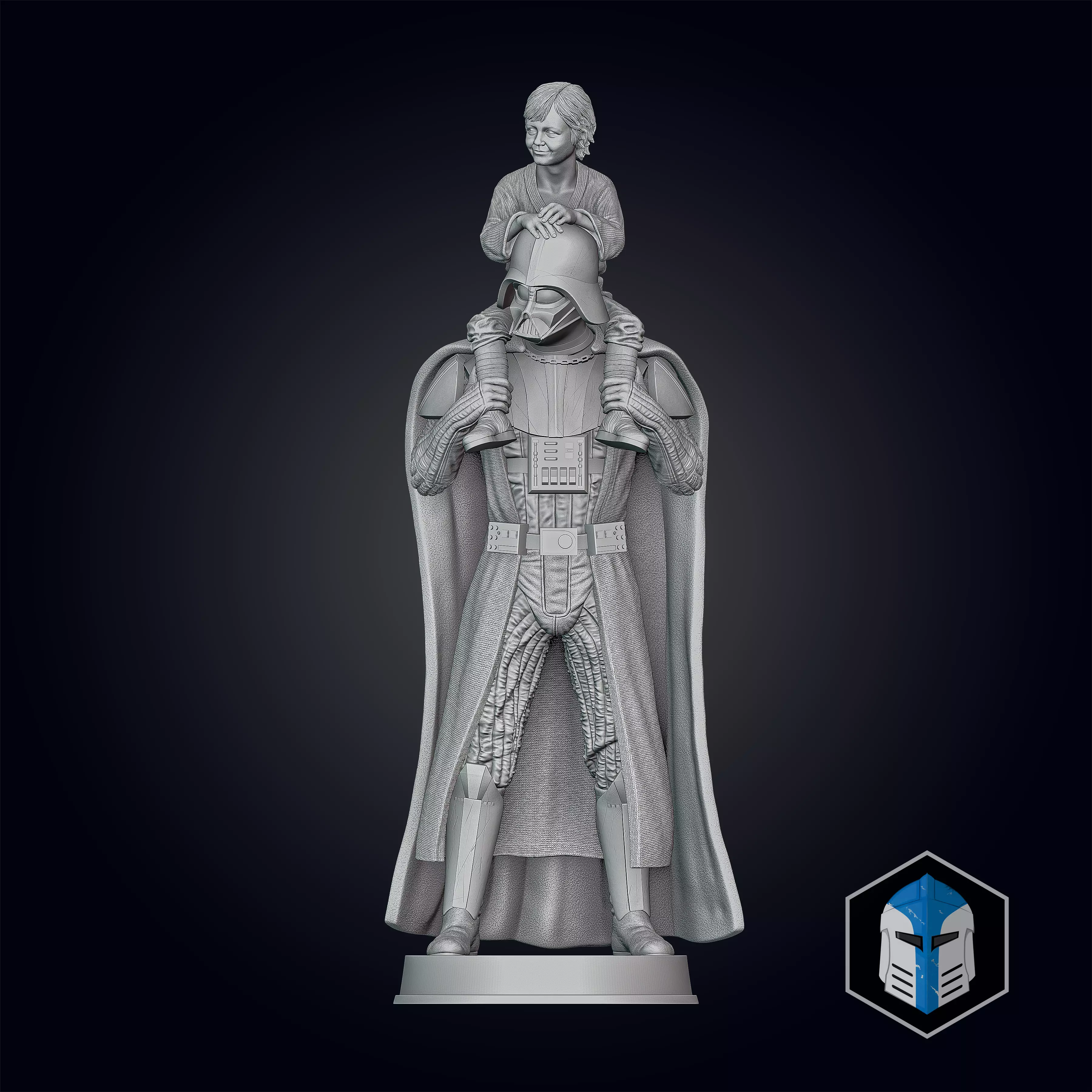 Darth Vader Figurine - Pose 7 3D print model_1