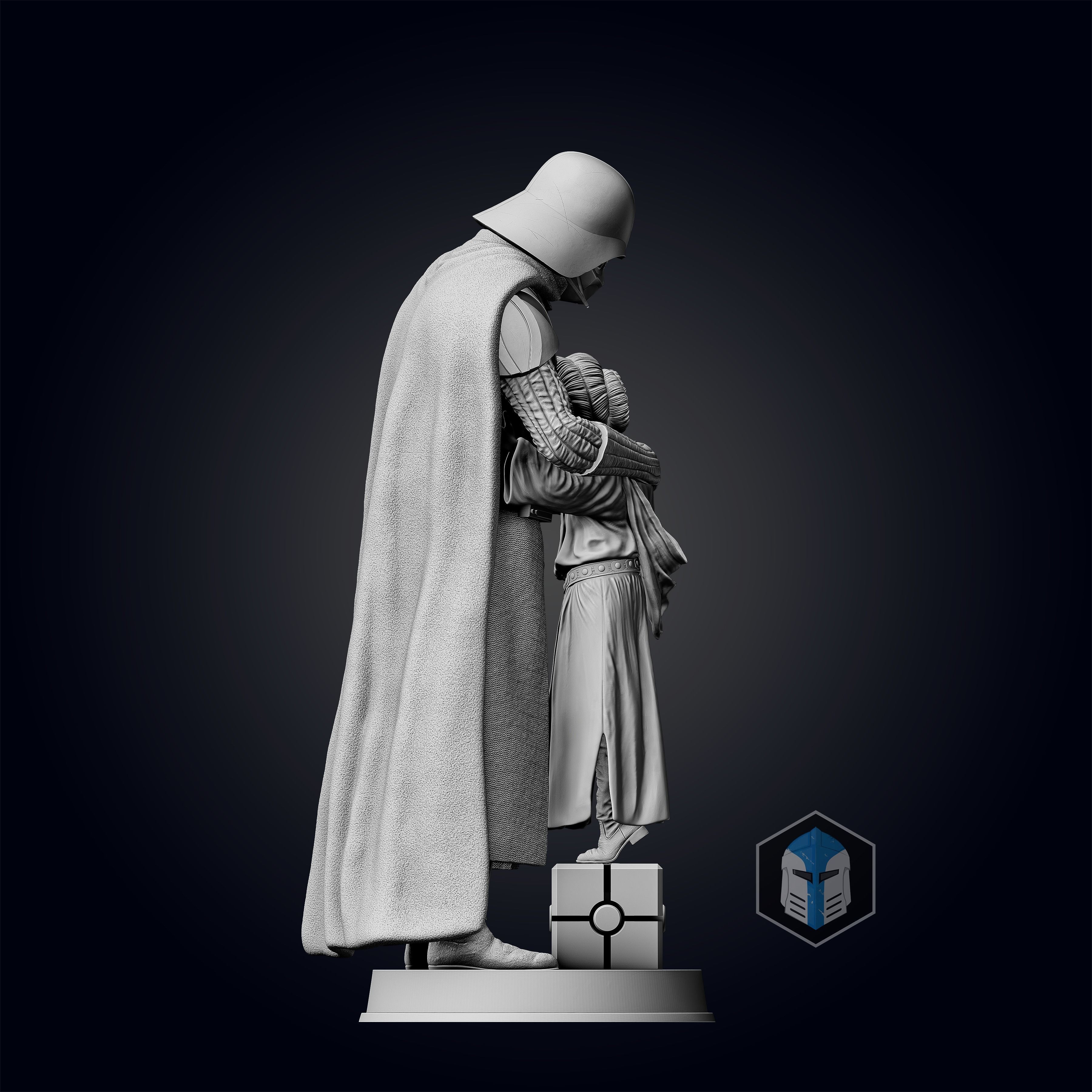 Darth Vader Figurine - Pose 7 3D print model_4