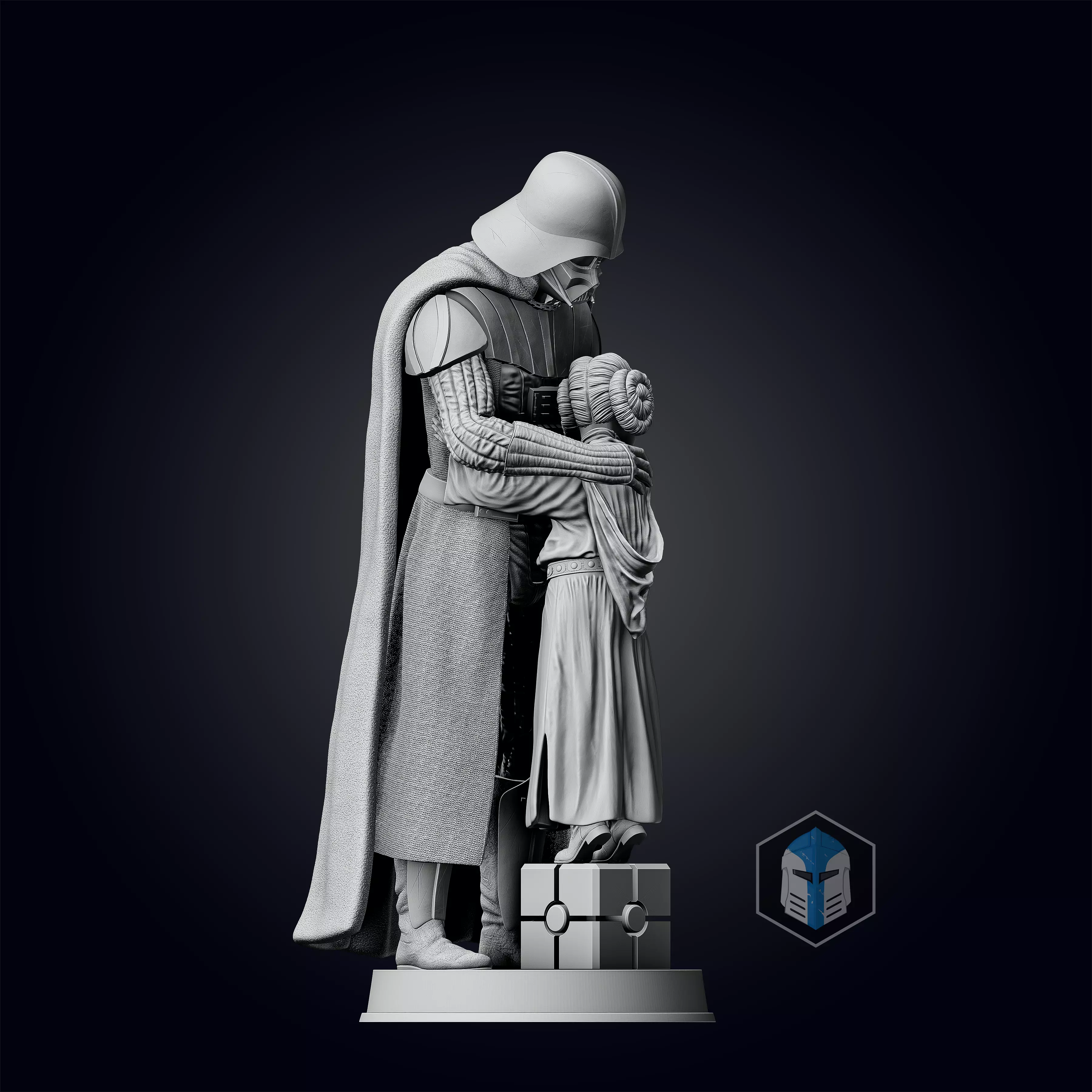 Darth Vader Figurine - Pose 7 3D print model_0
