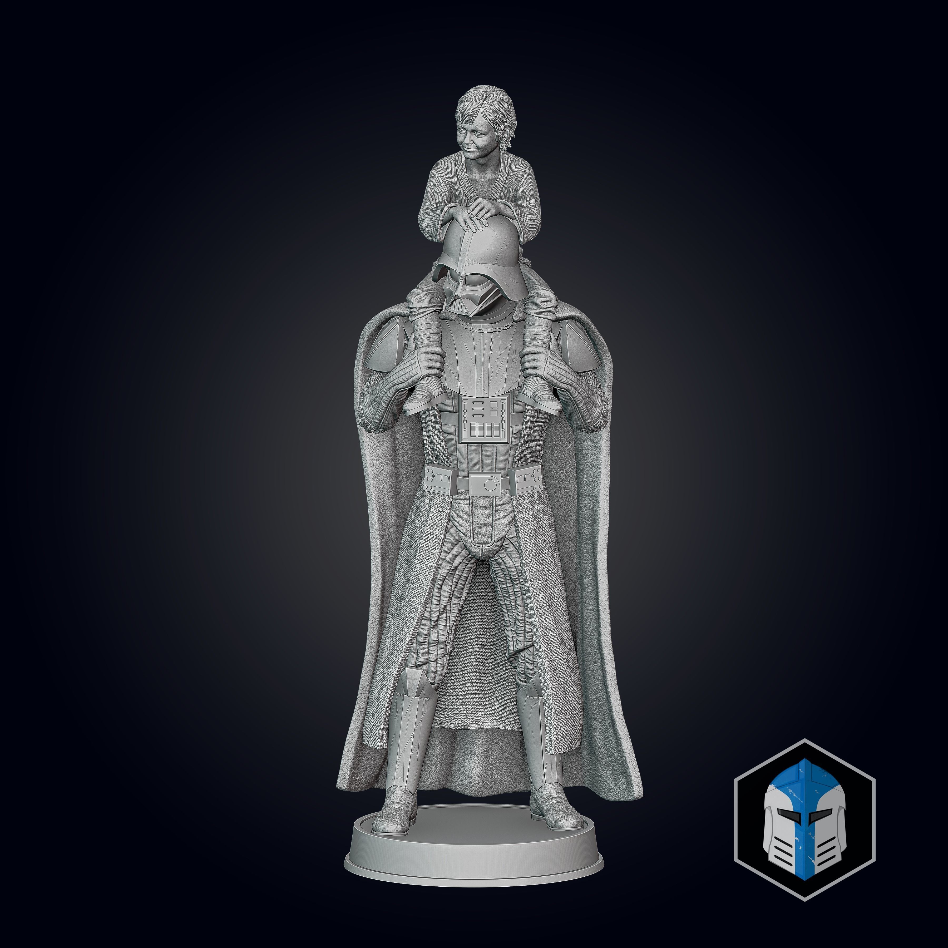 Darth Vader Figurine - Pose 7 3D print model_7