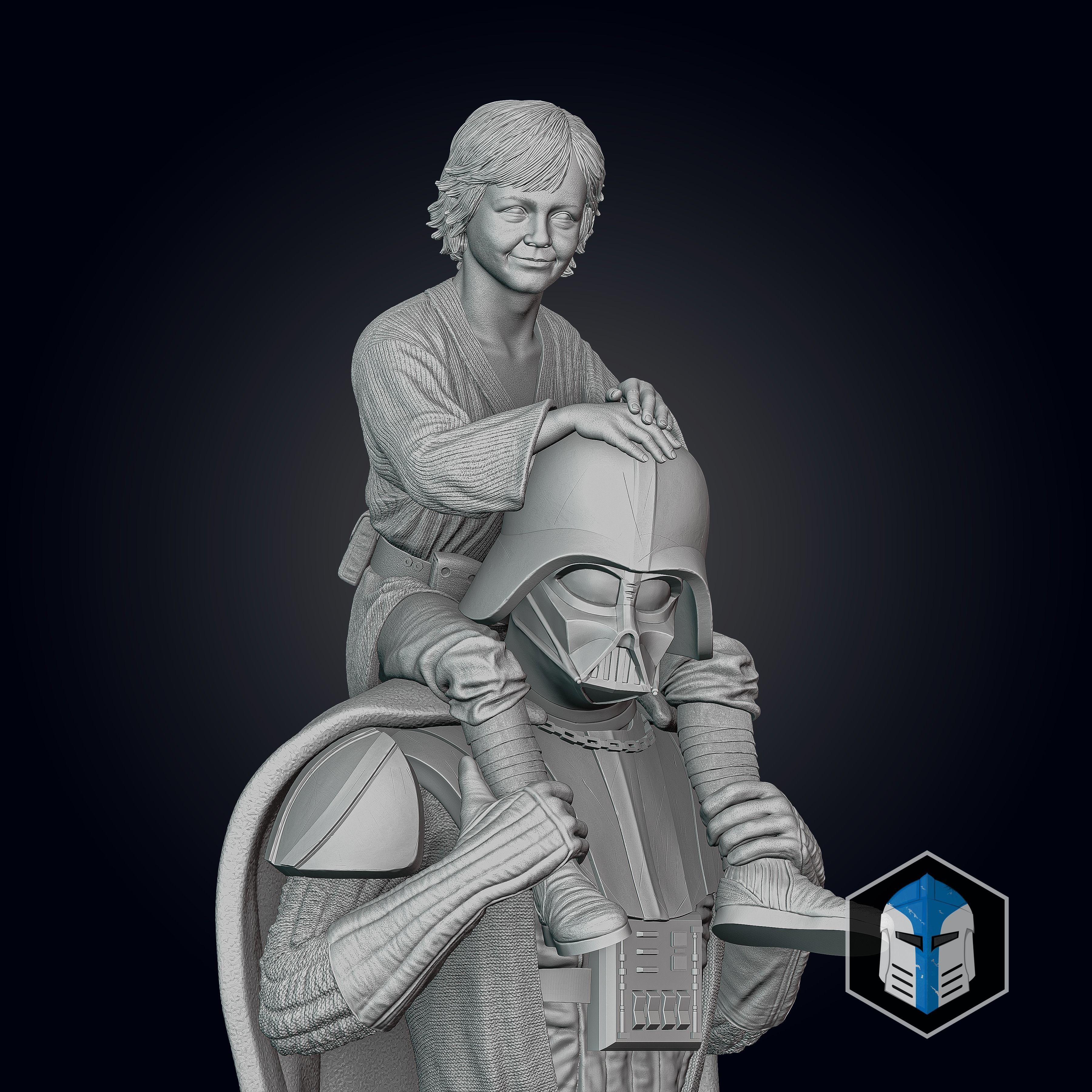 Darth Vader Figurine - Pose 7 3D print model_5