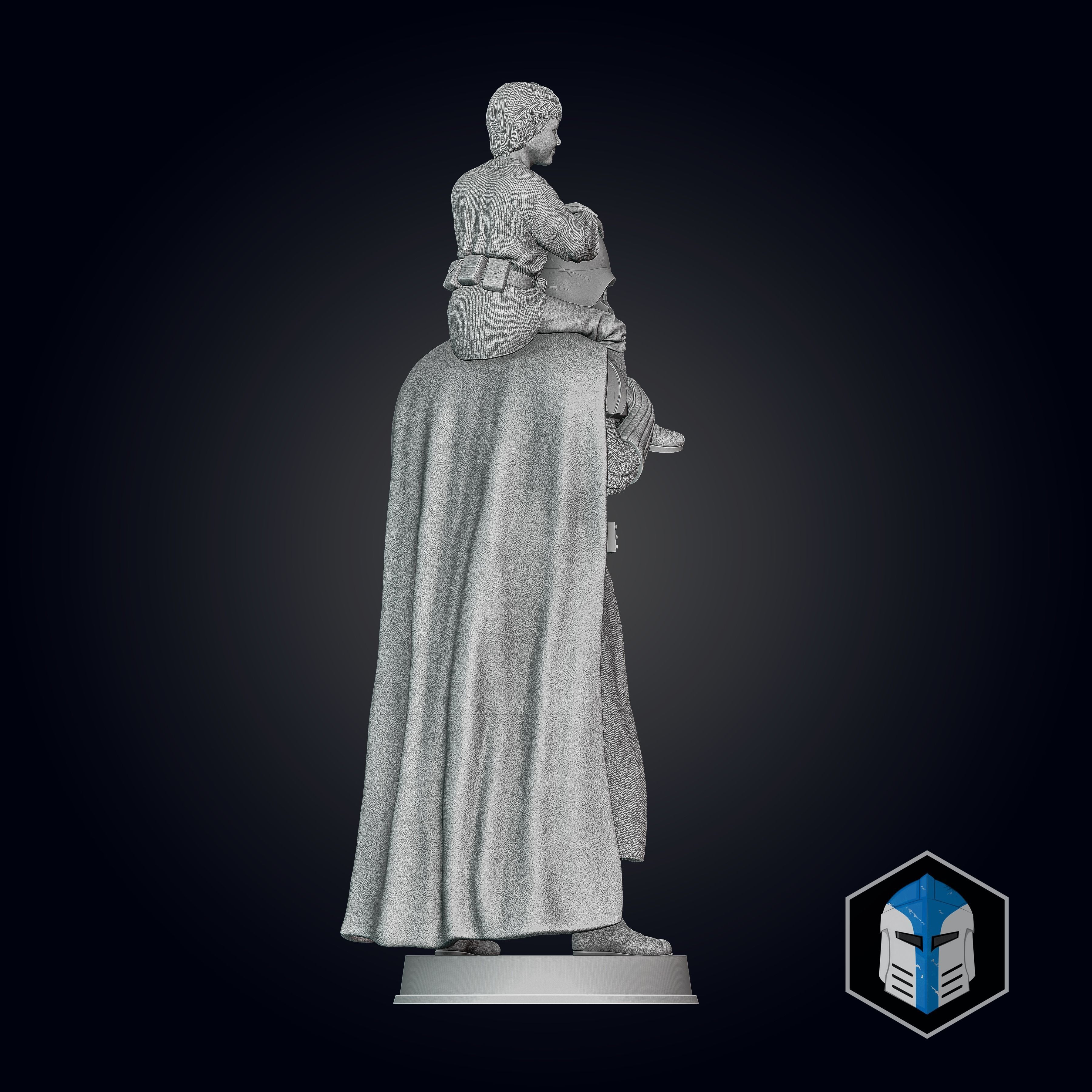 Darth Vader Figurine - Pose 7 3D print model_13