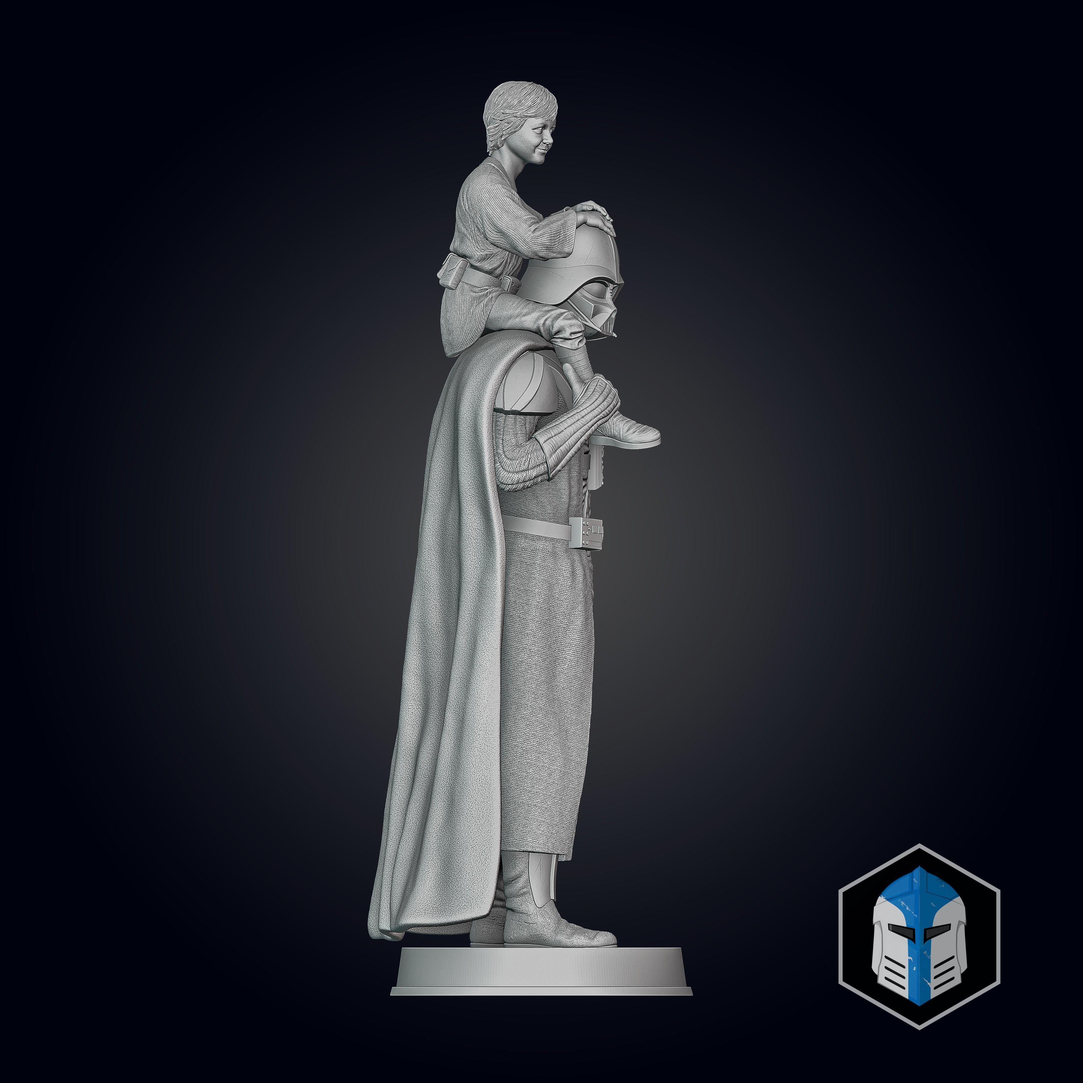 Darth Vader Figurine - Pose 7 3D print model_11