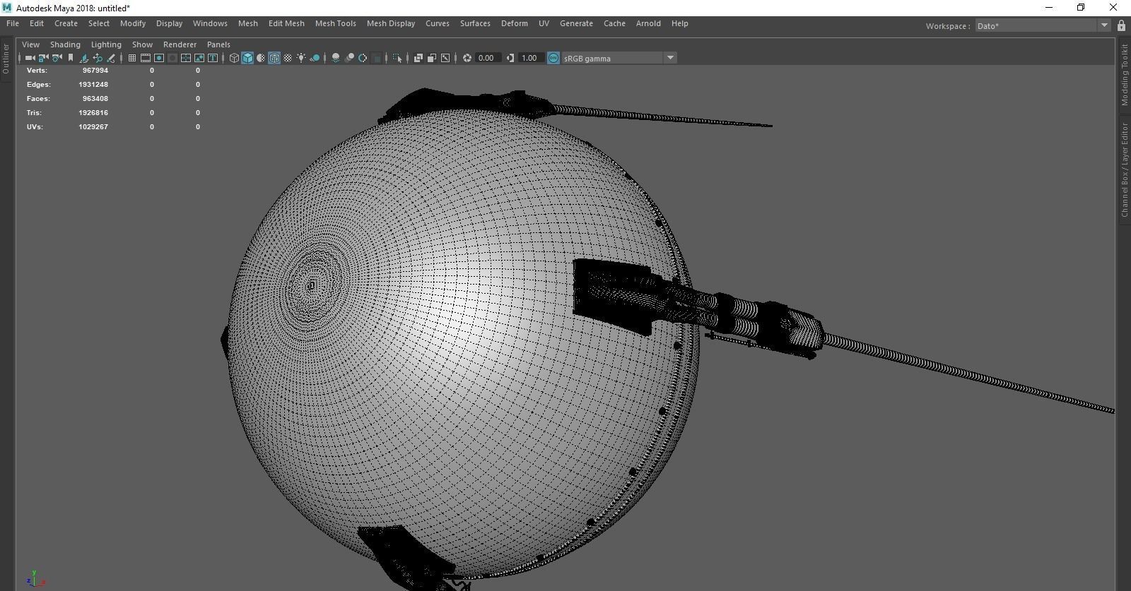 The first Soviet satellite 3D model_9
