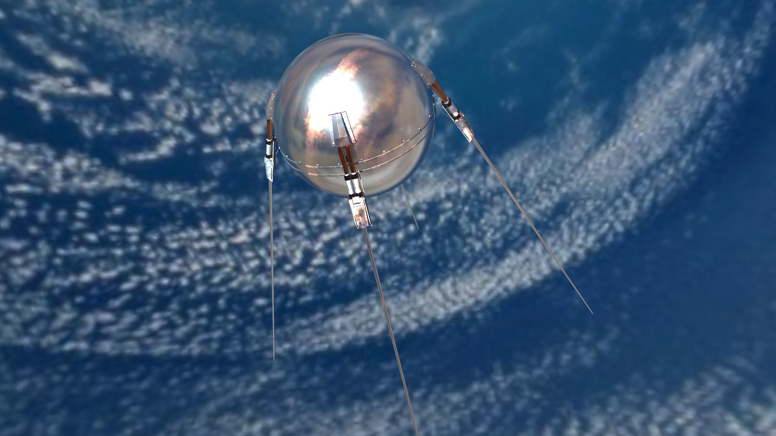 The first Soviet satellite 3D model_2