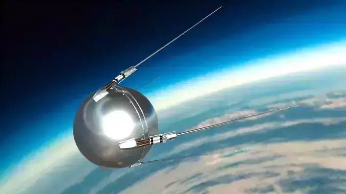 The first Soviet satellite 3D model