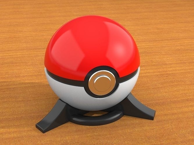 Pokeball pokemon ball 3D print model