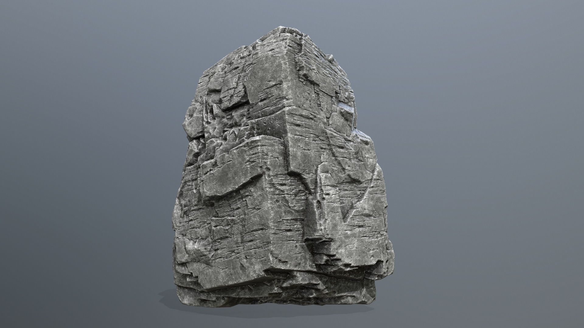 rocks piece of stone Low-poly 3D model_6