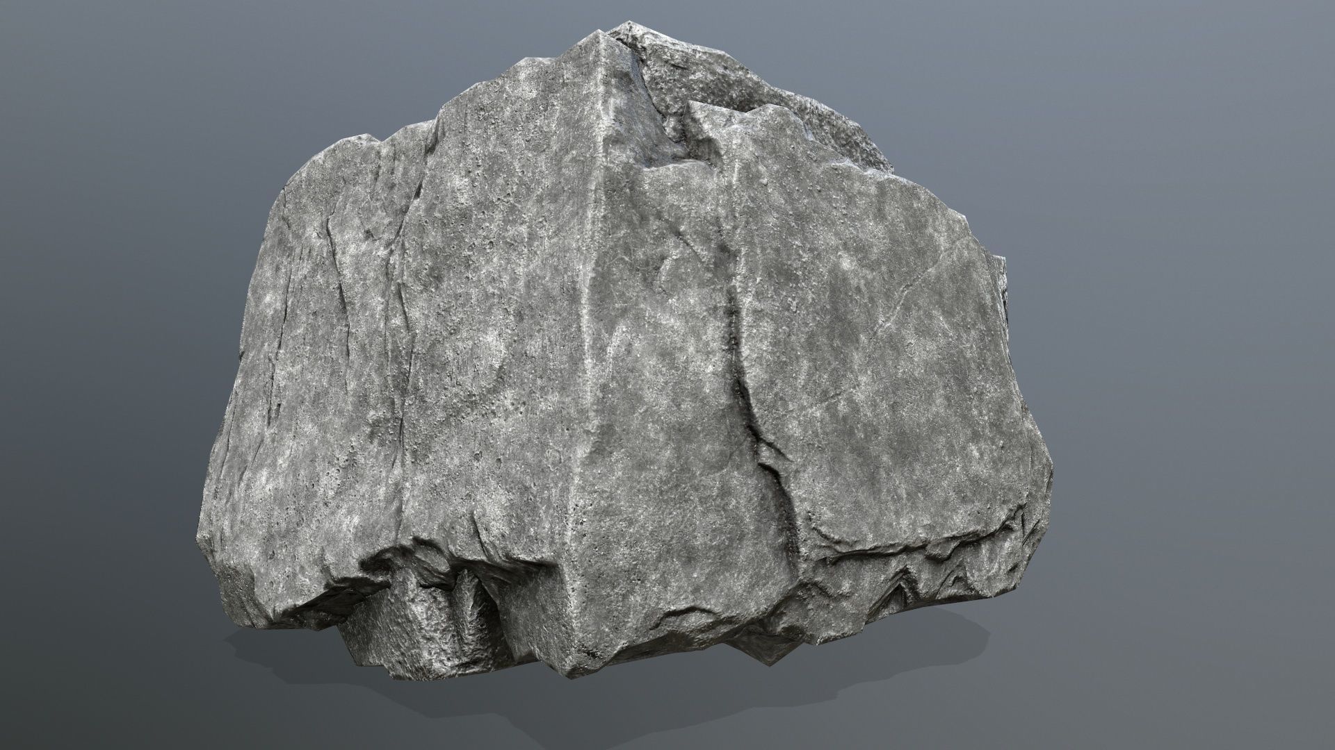 rocks piece of stone Low-poly 3D model_4