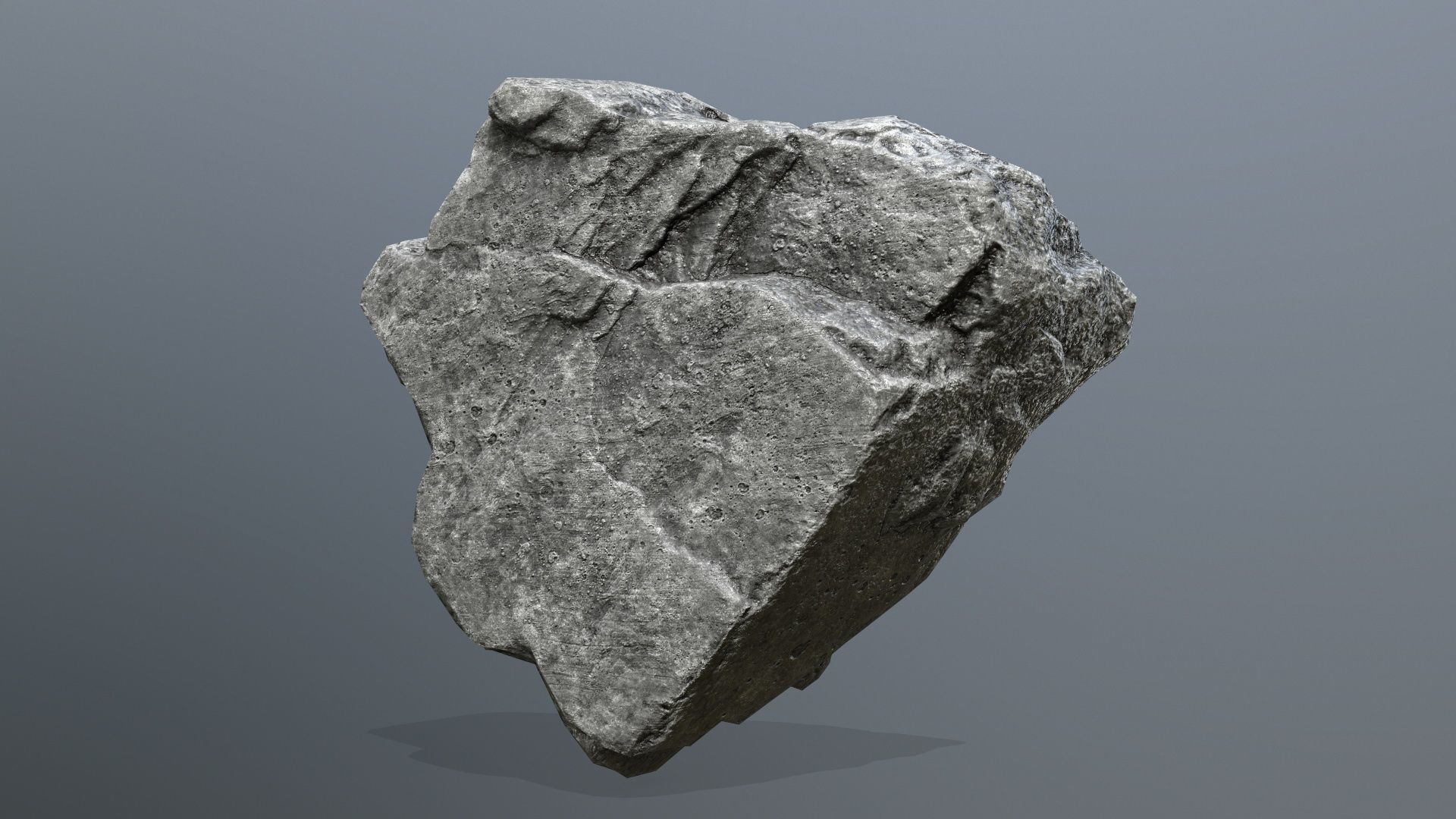rocks piece of stone Low-poly 3D model_5