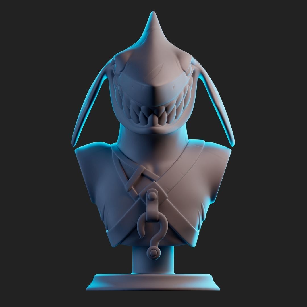 Mako Bust From Brawlhalla for 3D Printing Free 3D print model_2
