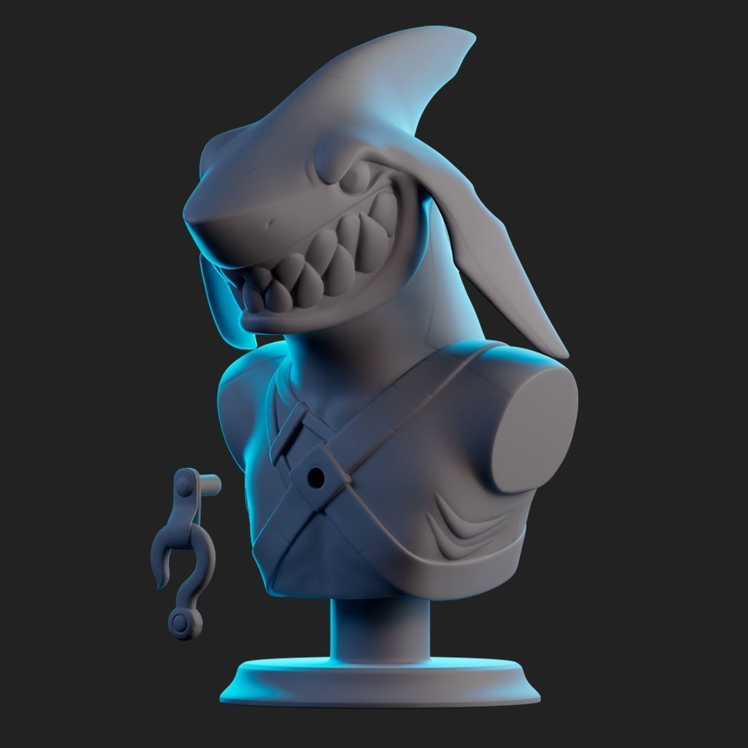 Mako Bust From Brawlhalla for 3D Printing Free 3D print model_1