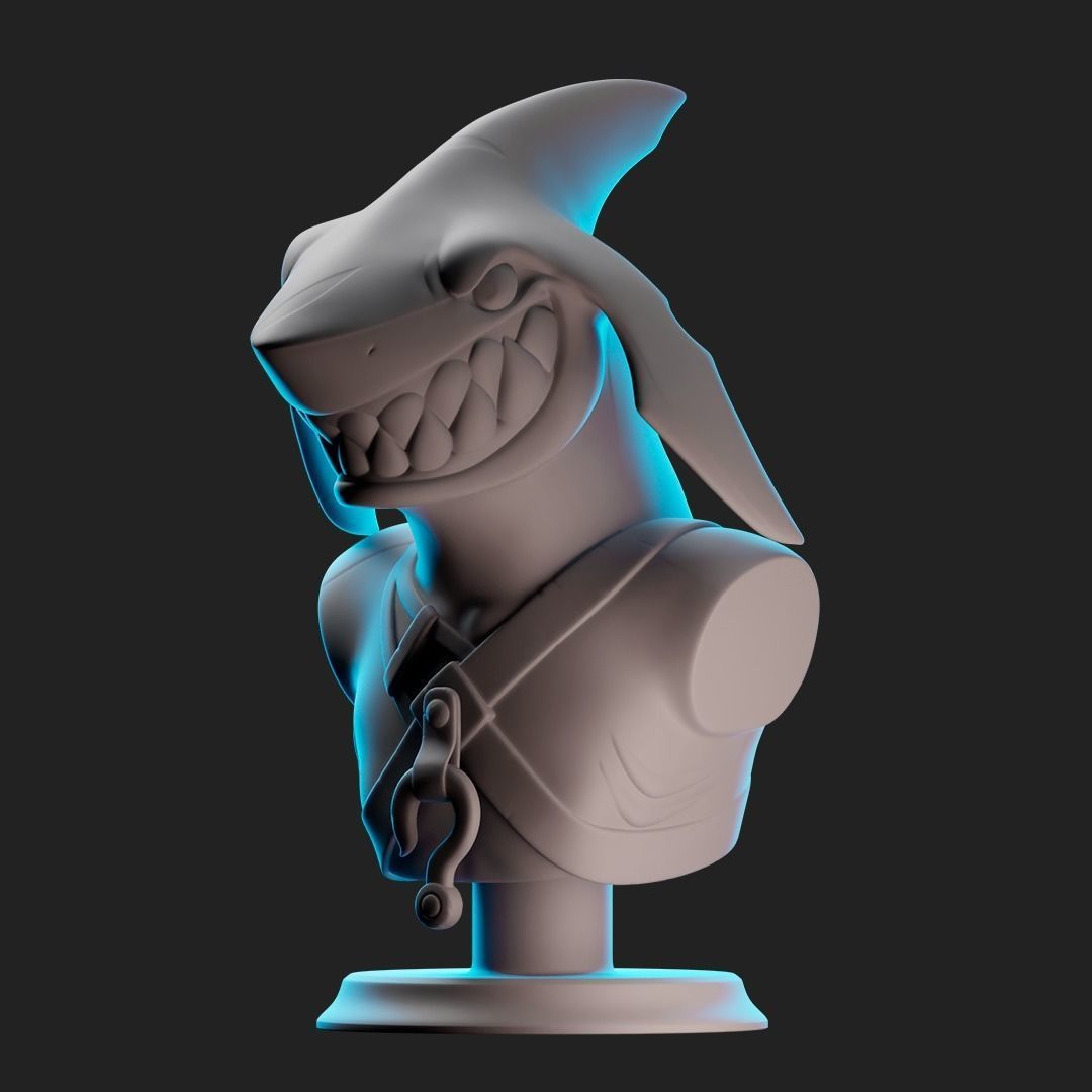 Mako Bust From Brawlhalla for 3D Printing Free 3D print model_5