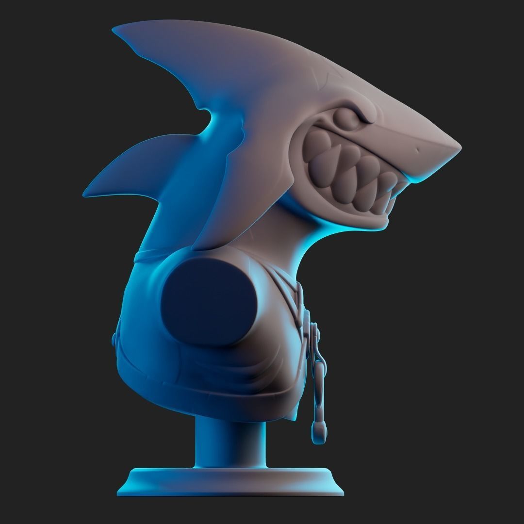 Mako Bust From Brawlhalla for 3D Printing Free 3D print model_3