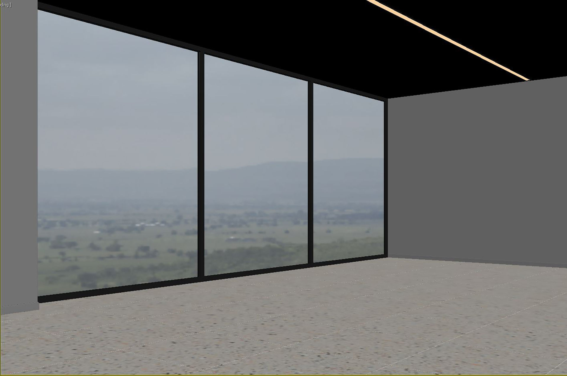 Empty interior 3D model_12