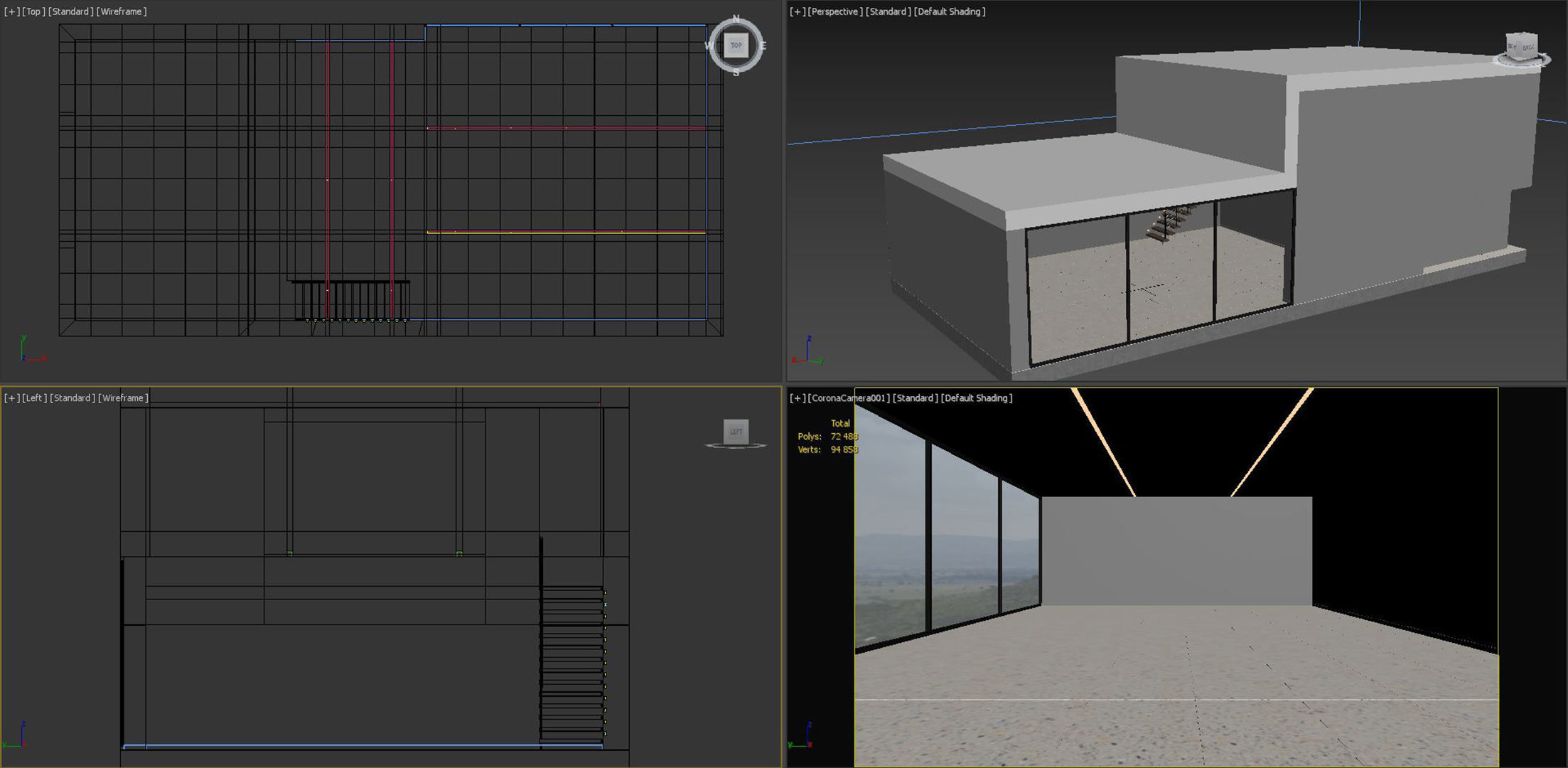 Empty interior 3D model_9