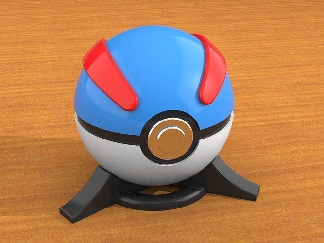 Greatball pokemon ball 3D print model