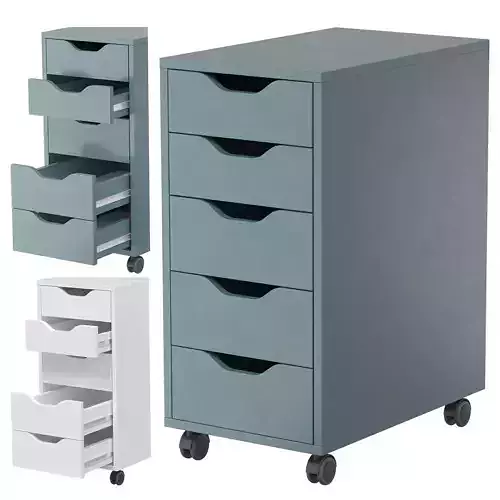 ALEX ALEX IKEA - Cabinet with drawers on wheels