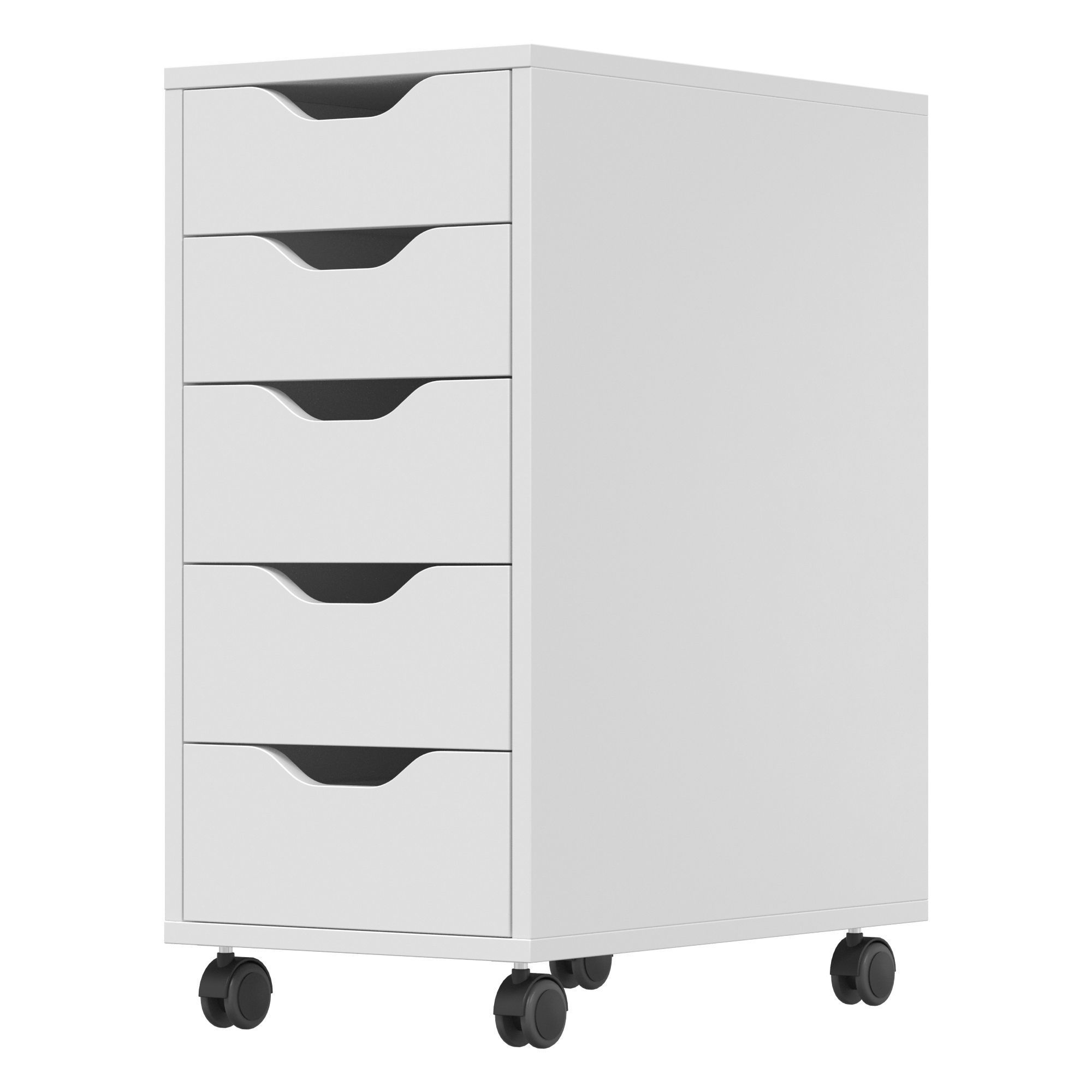 ALEX ALEX IKEA - Cabinet with drawers on wheels 3D model_4
