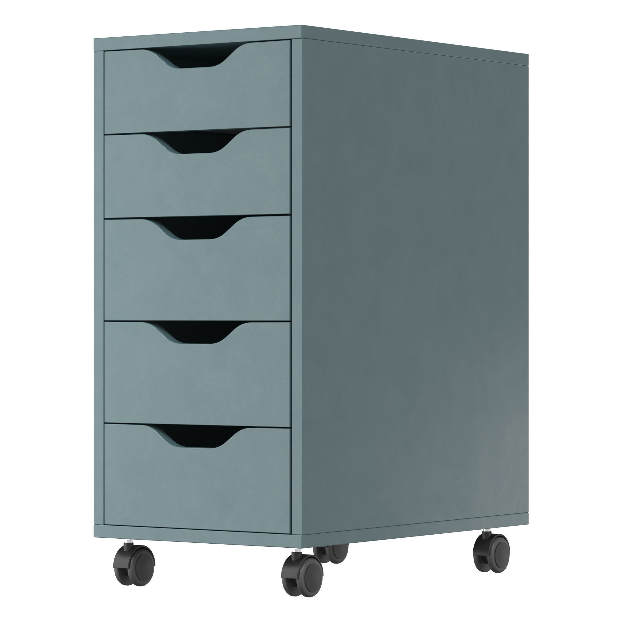 ALEX ALEX IKEA - Cabinet with drawers on wheels 3D model_3