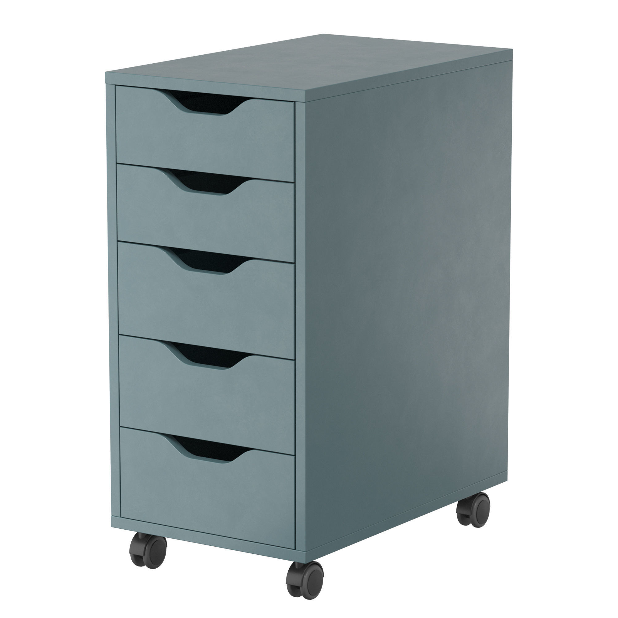 ALEX ALEX IKEA - Cabinet with drawers on wheels 3D model_1