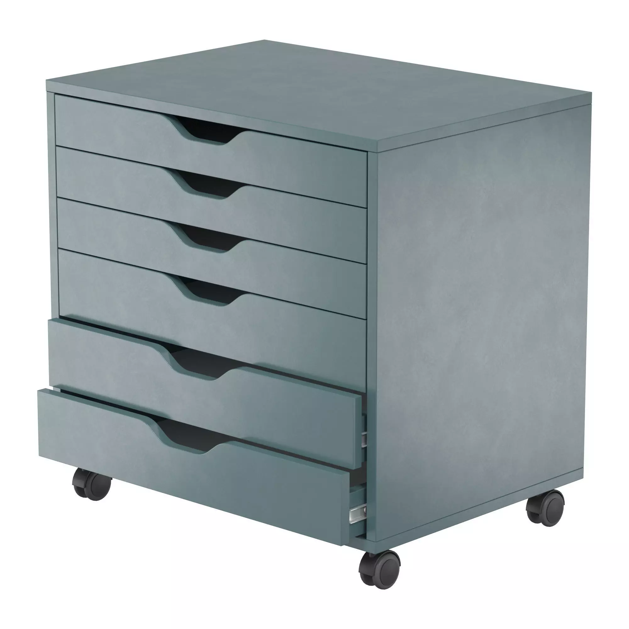 ALEX ALEX IKEA - Cabinet with drawers on wheels 3D model_0