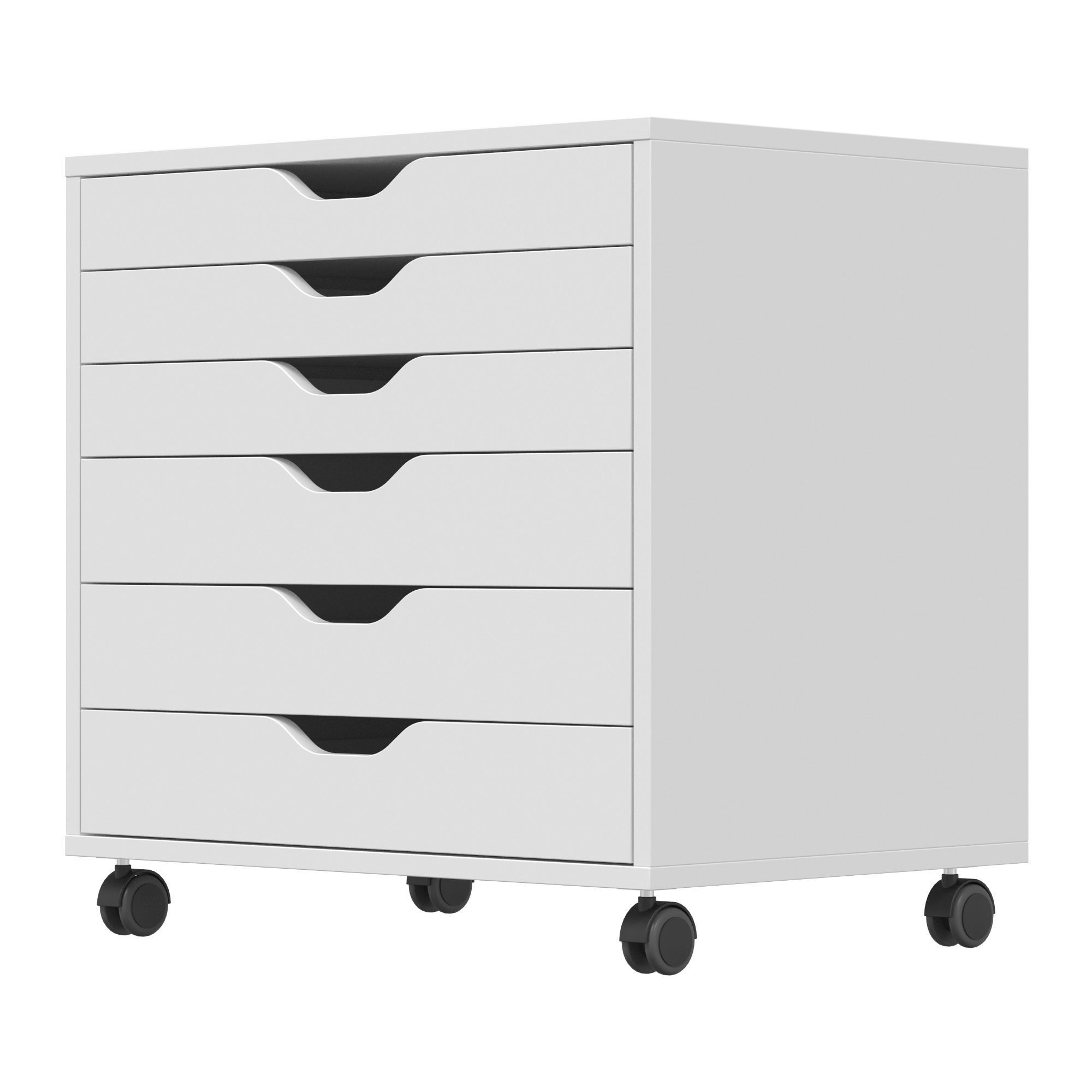 ALEX ALEX IKEA - Cabinet with drawers on wheels 3D model_3