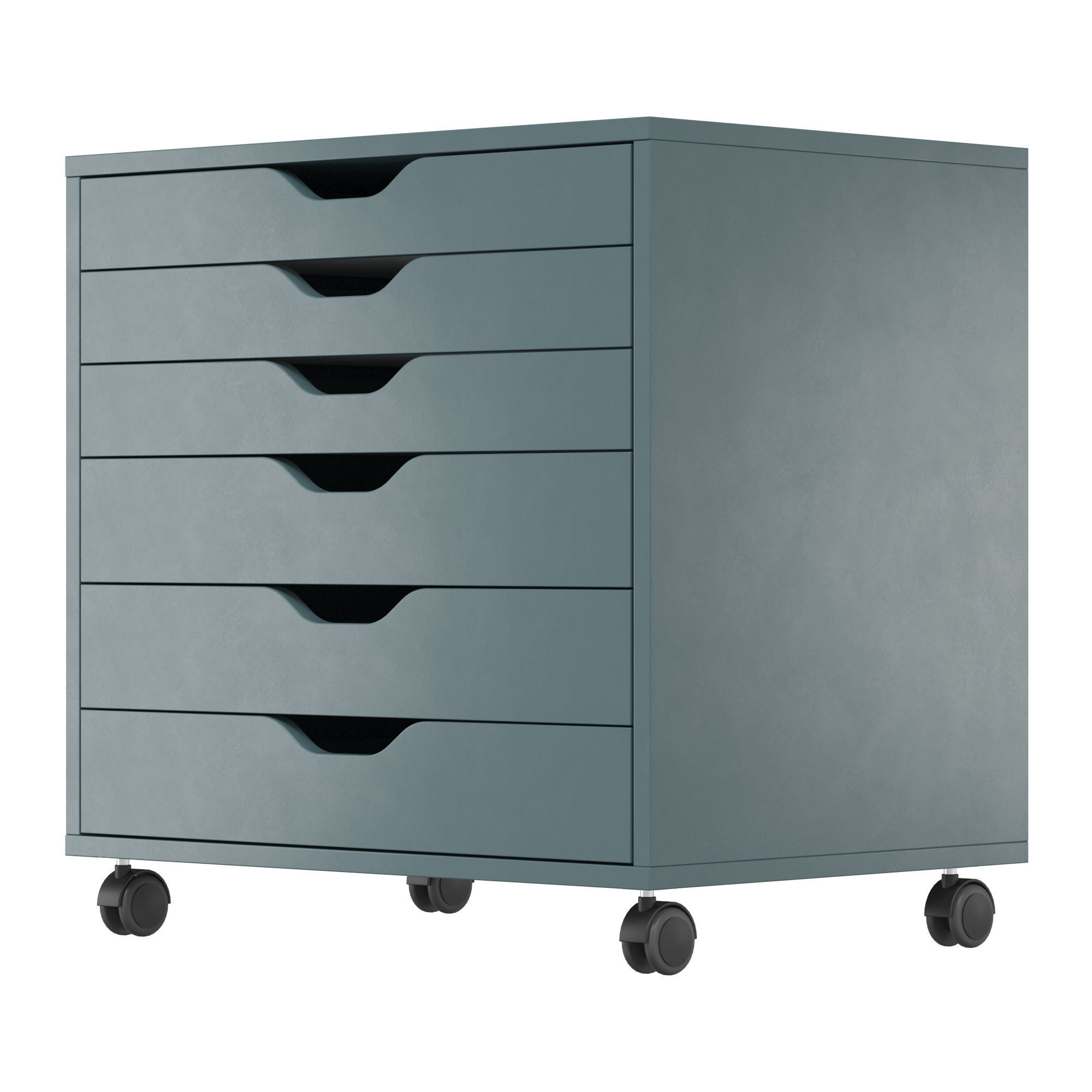 ALEX ALEX IKEA - Cabinet with drawers on wheels 3D model_1