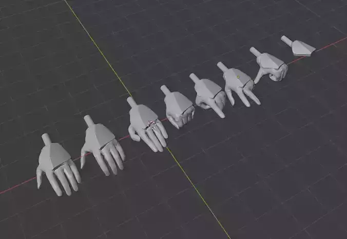 Black series Clone trooper Posed hands 3D print model