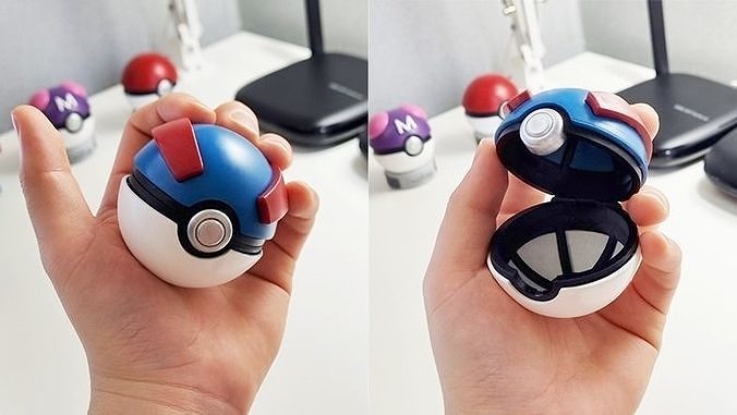 Great ball - Pokeball with magnetic clasp 3D print model