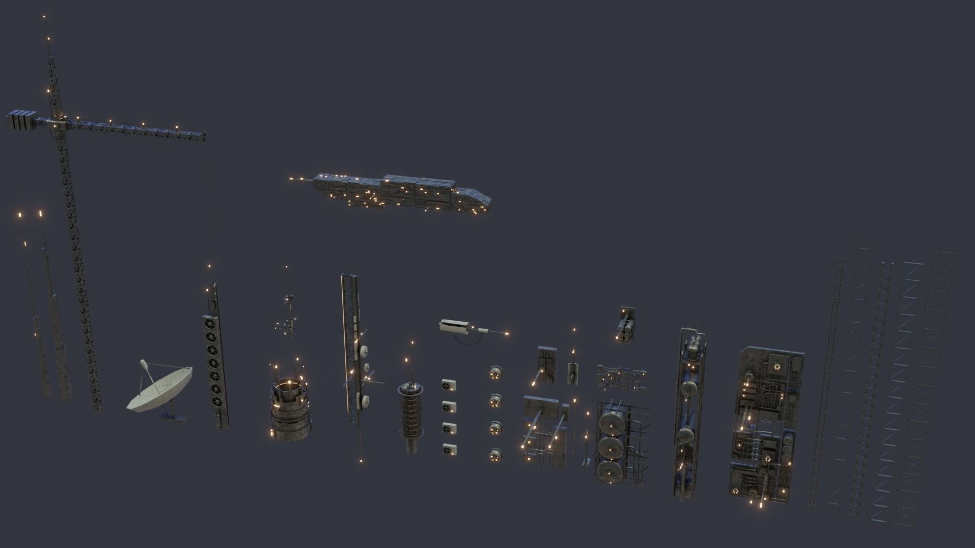 Futuristic Sci-Fi City 3D model_21