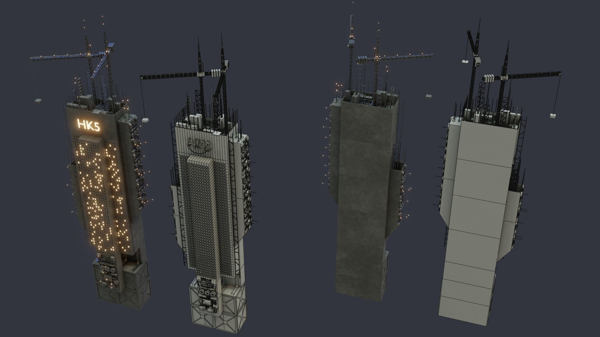 Futuristic Sci-Fi City 3D model_6