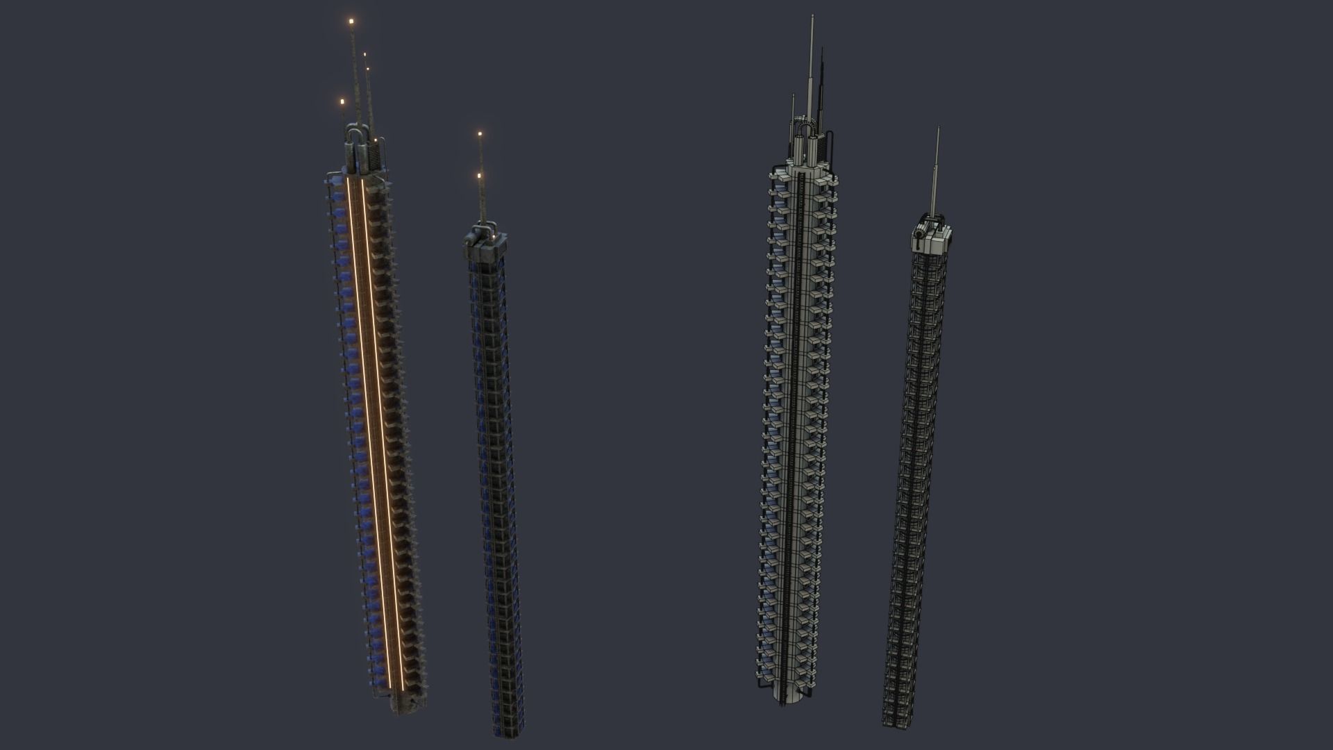 Futuristic Sci-Fi City 3D model_19