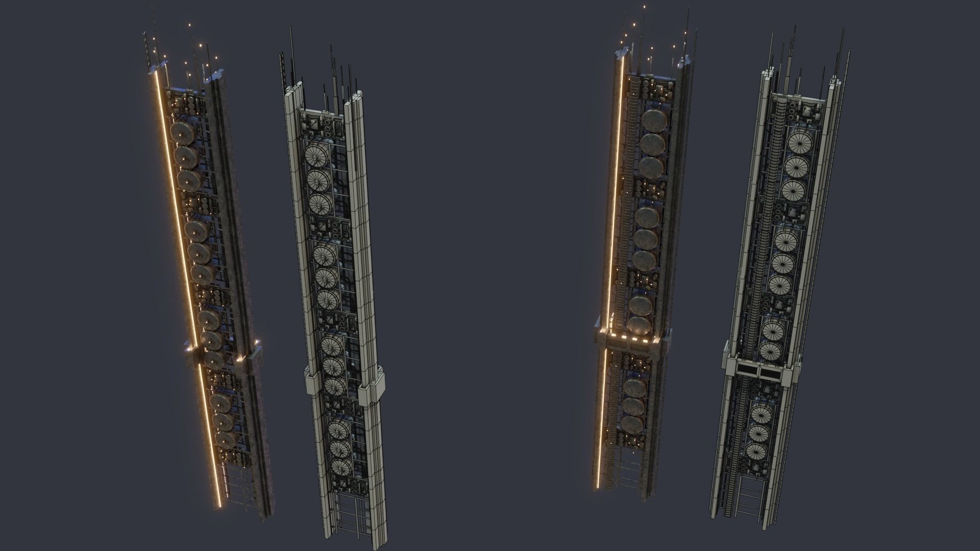 Futuristic Sci-Fi City 3D model_12