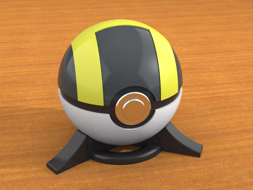 Ultraball pokemon ball 3D print model