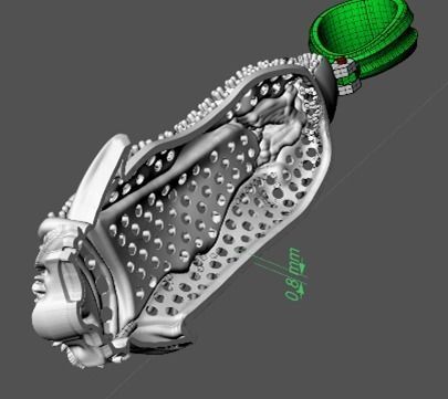 virgen de Guadalupe 5 gr con piedras-Our lady of guadalupe 3D model_11