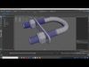 U-Bolts 3D Model steel shackle 3D model_1