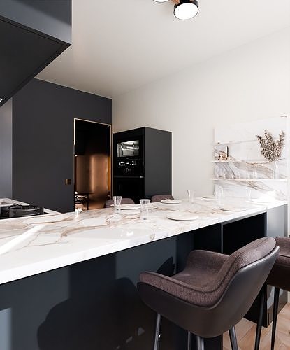 Full interior apartment  3D model 3