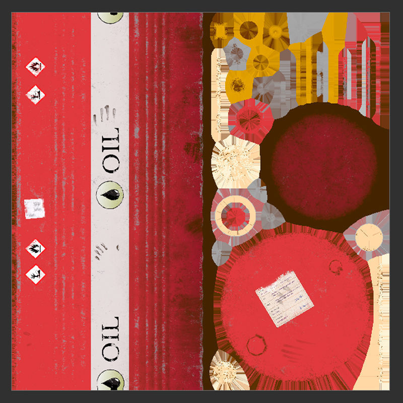 Boxes and Barrels Low-poly 3D model_13