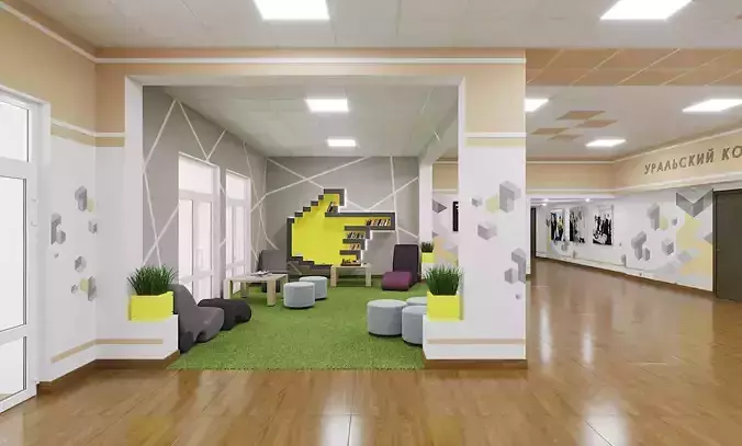 School Hall Interior