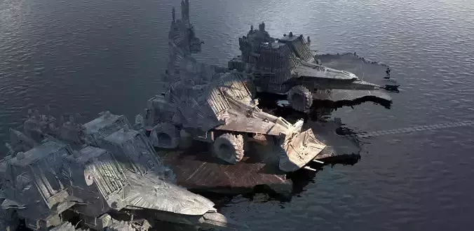 Space Off Road tanks collection 2 3D model