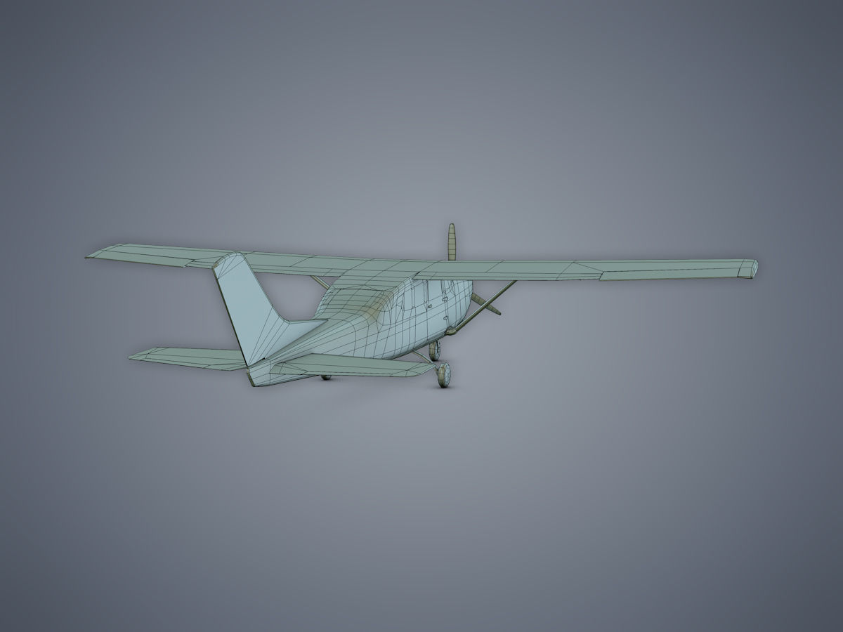 Cessna 206 Stationair Low-poly 3D model_15