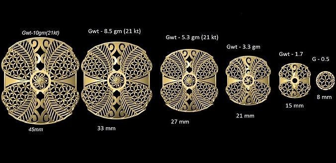 Turkey Filigree Jewellery Designs Pendant Necklase 3D print model