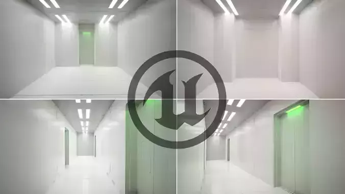 ue 5 sci fi asset Low-poly 3D model