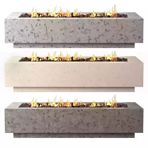 IXTAPA RECTANGULAR PLINTH FIRE TABLE