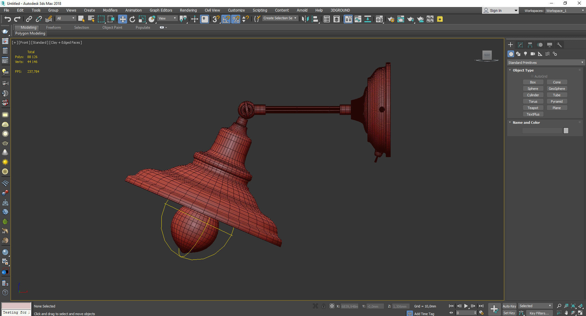 Lido Arte Lamp Low-poly 3D model_2