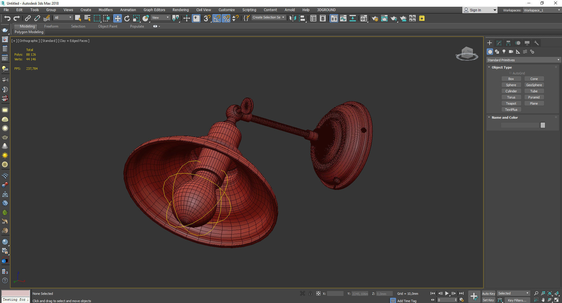 Lido Arte Lamp Low-poly 3D model_3