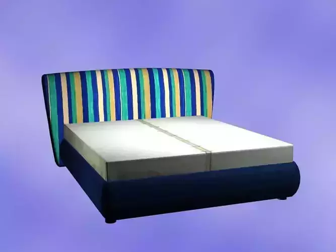 Bed Model with stripes