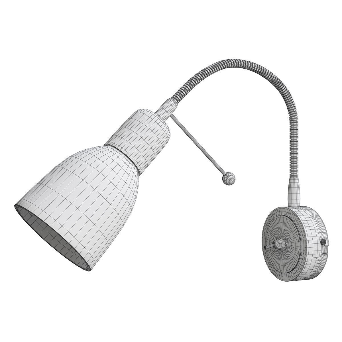 Lettura Arte Lamp Low-poly 3D model_2