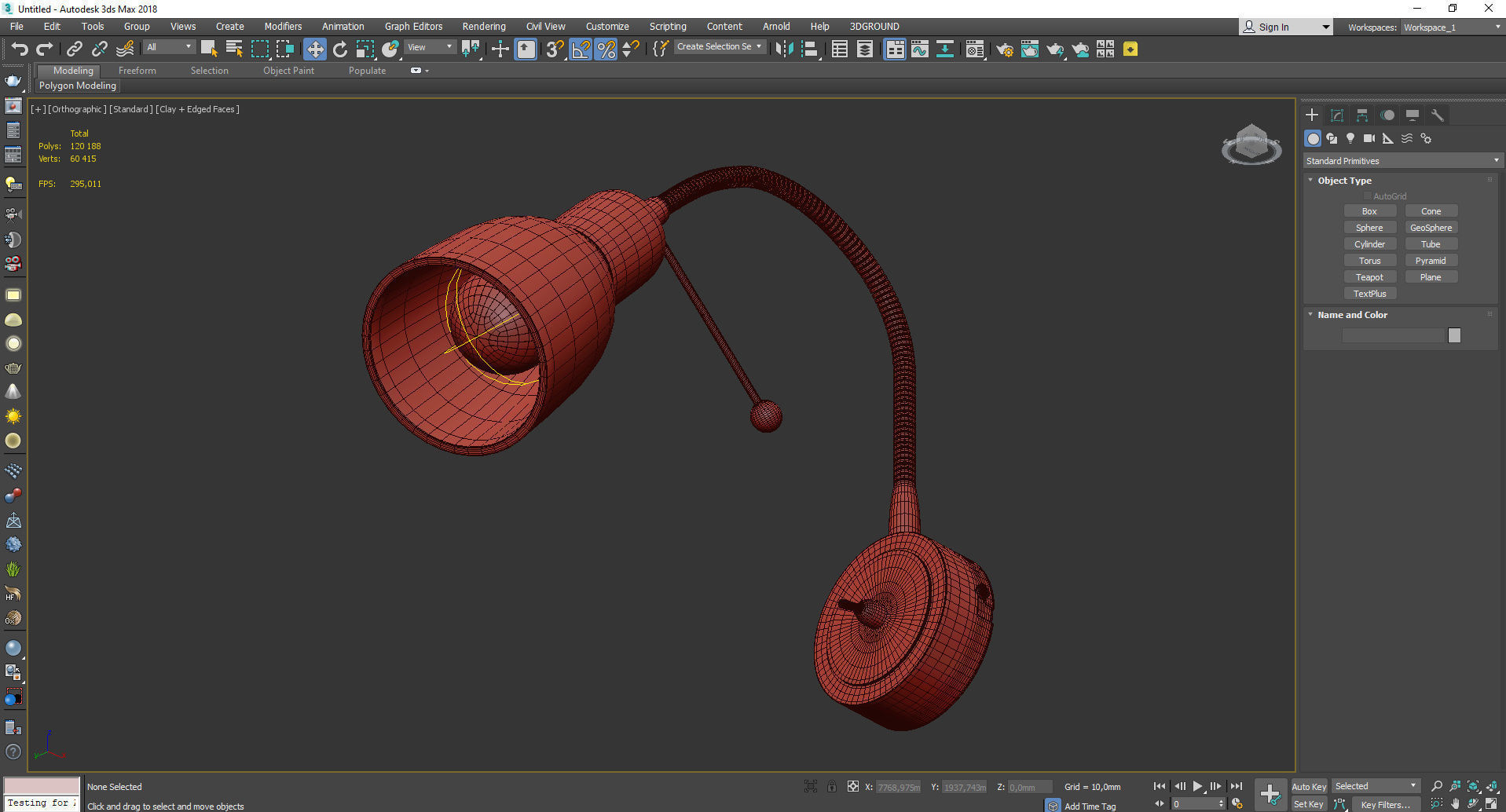 Lettura Arte Lamp Low-poly 3D model_4